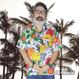 Chicago White Sox Hawaiian Shirt XL South Side Beggars Pizza "Destroyer Rocks"